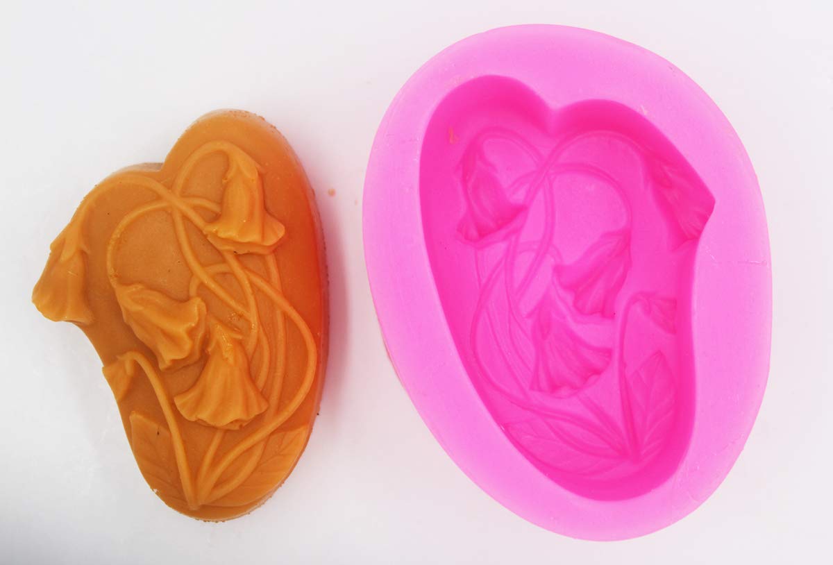 Longzang Flower Silicone Soap Molds for DIY Handmade Soap Making - Perfect for Crafting, Bath Bombs, Wedding Favors & Home Decor Gifts
