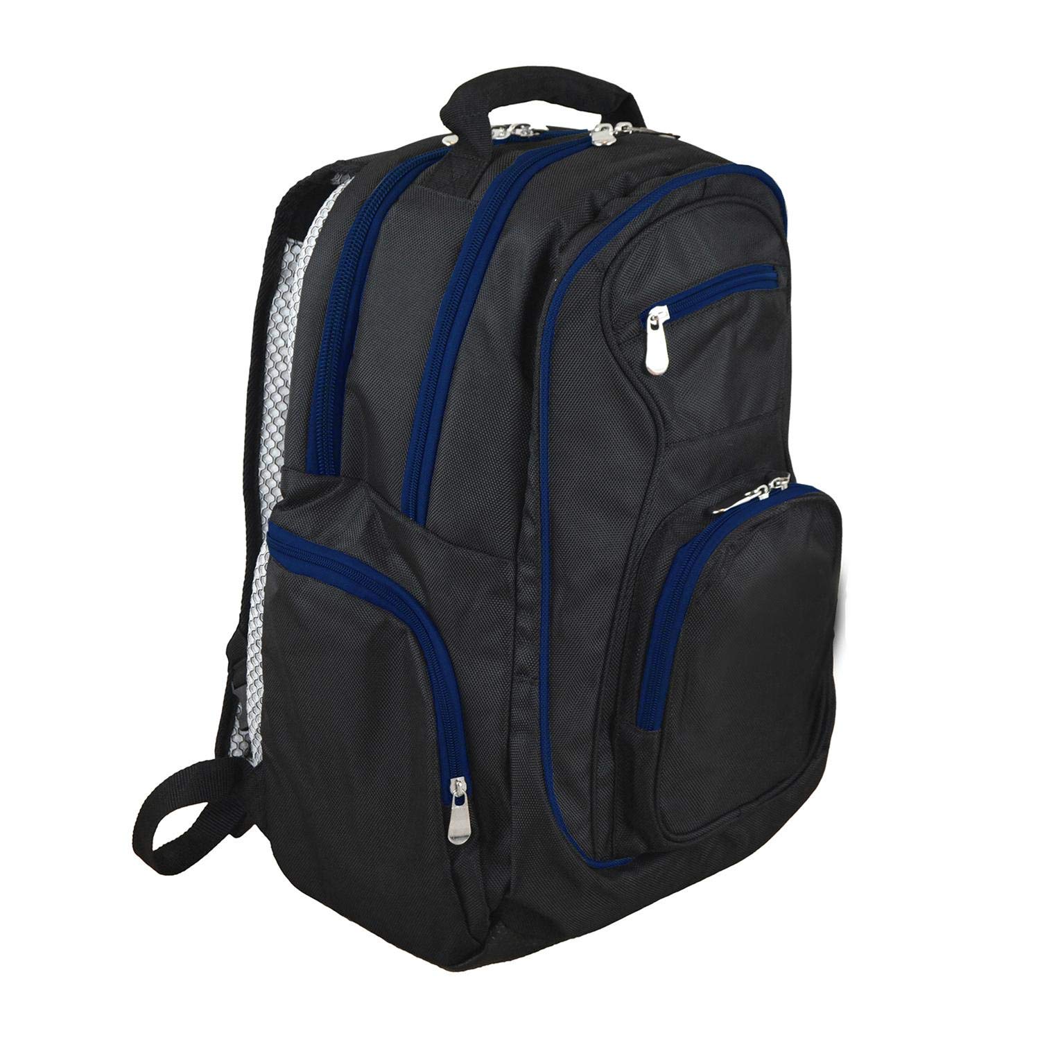 Premium 19-inch Laptop Backpack with USA Olympics Colored Trim - Durable Black Computer Bag for School, Work & Travel - Denco Team Official Licensed Backpack
