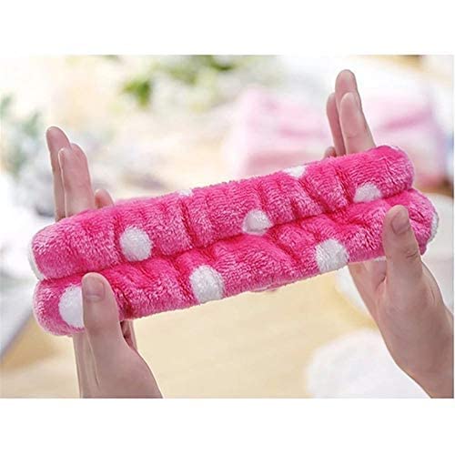 HOUSE HATCH Women's Facial Spa Headband - Soft Velvet Elastic Hair Band with Cute Bow for Makeup, Skincare & Washing Face (Pack of 2, Multicolor) - Perfect for Spa Days, Beauty Routines & At-Home Relaxation