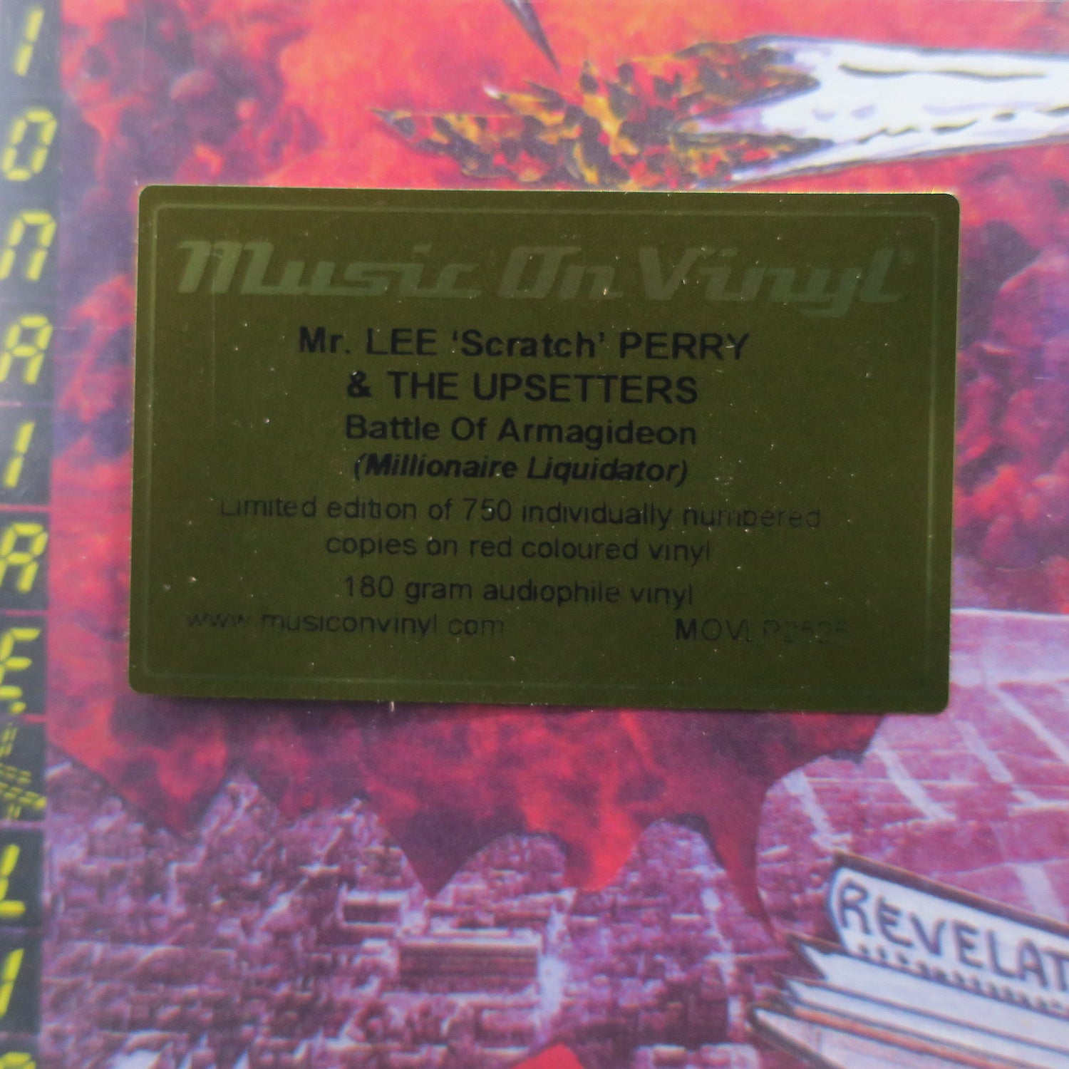 LEE SCRATCH PERRY 'Battle Of Armagideon (Millionaire Liquidator)' 180g RED Vinyl LP Record (1986 Dub Reggae Music) - Perfect for Vinyl Collectors & Reggae Music Lovers