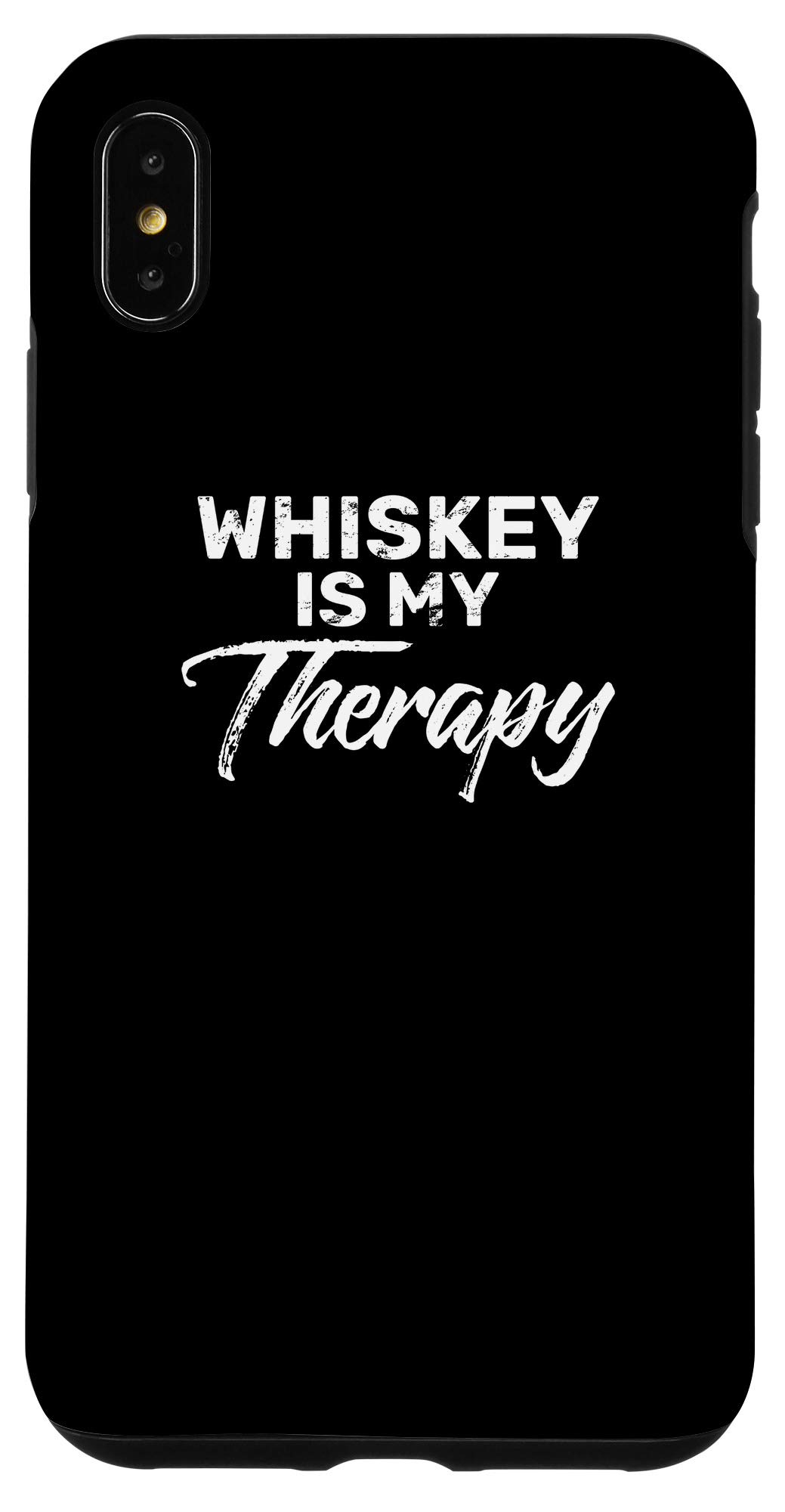 iPhone XS Max Whiskey Themed Funny Bar Phone Case - Durable Protective Cover for Night Out, Party & Gift
