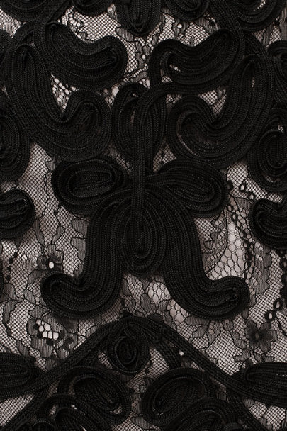 JS Collections Elegant Embroidered Lace Cocktail Dress for Women - Perfect for Evening Parties, Weddings & Special Occasions