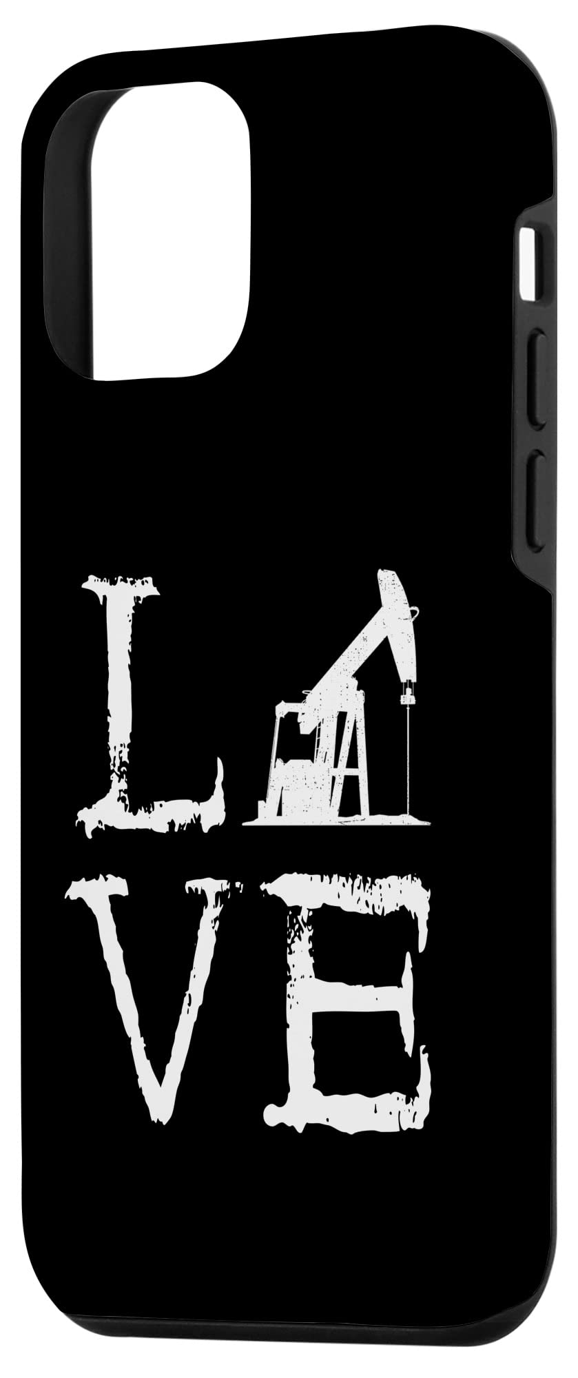 iPhone 12 Mini Case - Oil Rig Love Design for Oilfield Workers & Drillers - Durable Protective Cover for Oil & Gas Industry Professionals (Perfect for Oil Drilling Sites & Rough Work Environments)