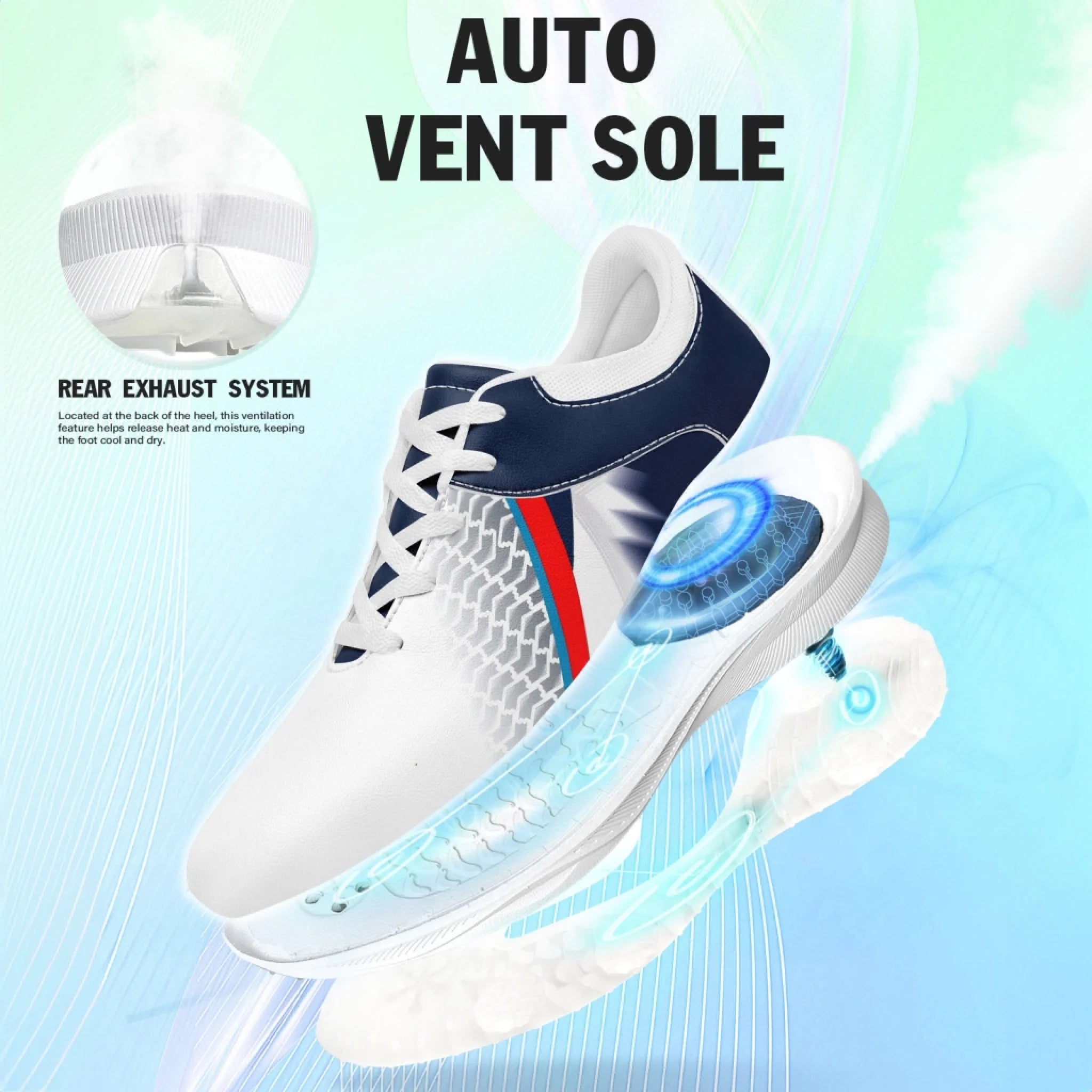 Custom Golf Performance Sneakers for Men & Women - Personalized Durable Athletic Shoes for POD Resellers - Lightweight Comfort Walking & Running Shoes for Golf, Gym, and Casual Wear (FN062 25020099 3)
