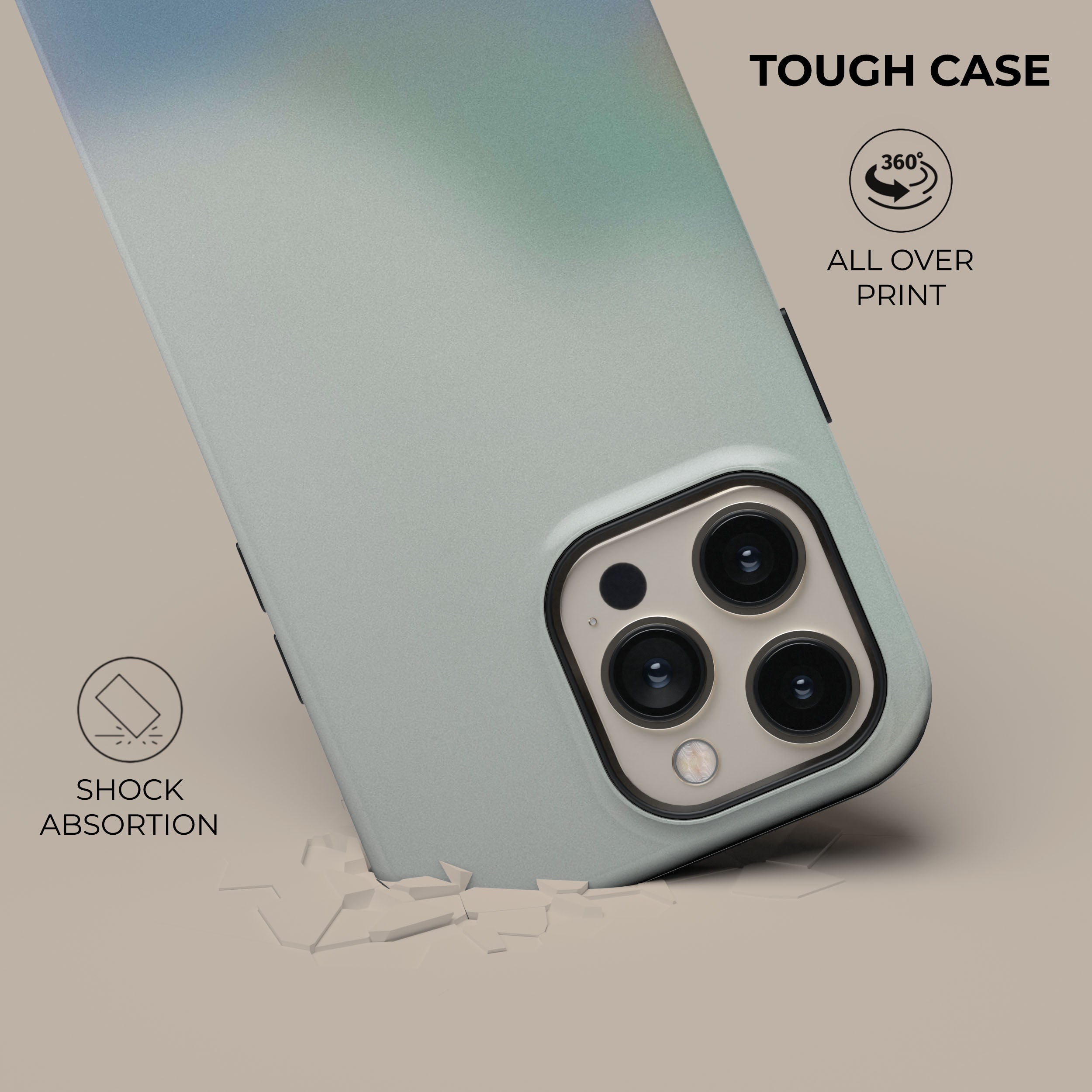 Premium Whispered Tones Phone Case - Slim Protective Cover for iPhone & Android | Perfect for Everyday Use, Travel & Outdoor Activities