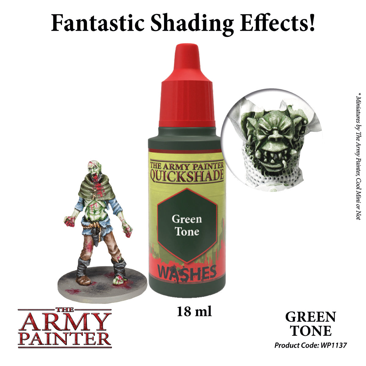 Warpaints Washes: Premium Green Tone Paint for Miniatures & Models - Perfect for Warhammer, D&D, and Tabletop Gaming