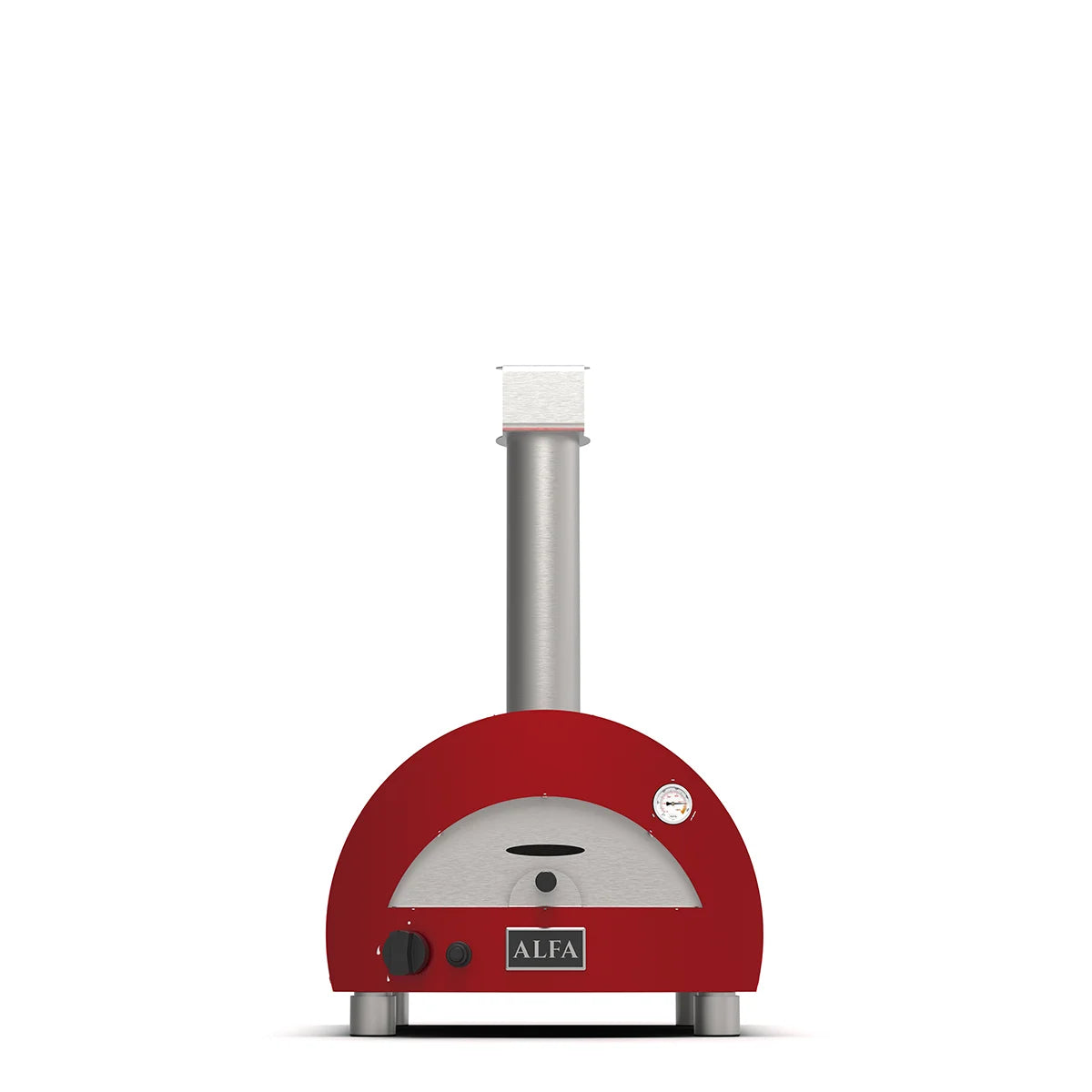 Alfa Moderno Portable Pizza Oven - Red Liquid Propane Outdoor Pizza Maker for Backyard, Camping & Picnics - FXMD PT GROA U
