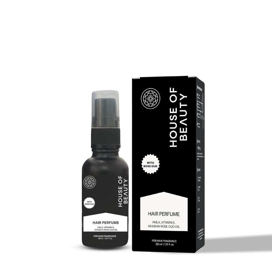 Premium Hair Perfume Spray with Arabian Oud - Infused with Amla, Bhringraj Extract & Vitamin E for All Hair Types | Unisex Fragrance (30ml) | Long-Lasting Scent for Daily Use, Special Occasions & Travel