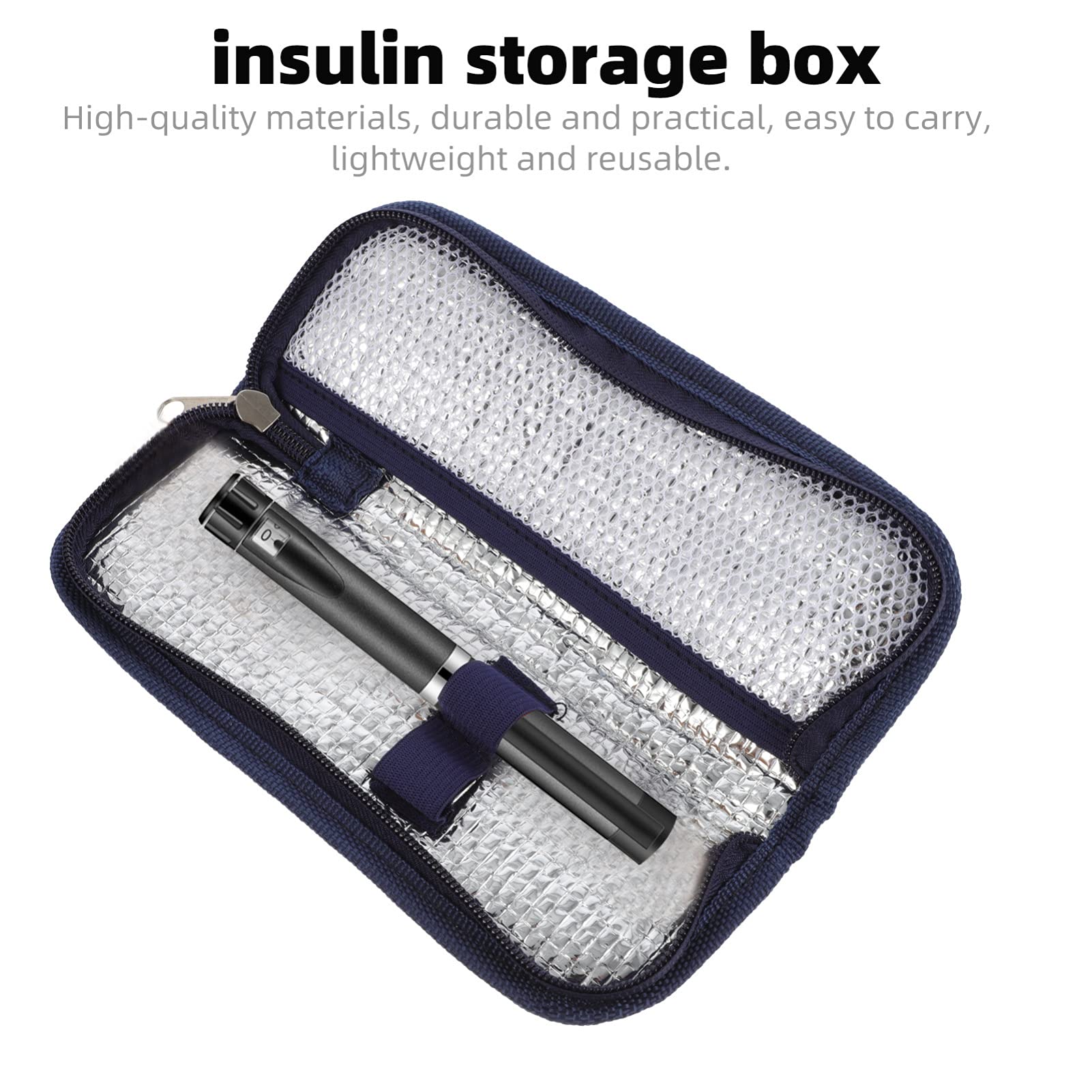 **Insulin Cooler Travel Case - Portable Diabetic Medication Organizer & Insulated Storage Pouch for Diabetic Supplies - Perfect for Travel, Work & Outdoor Activities**