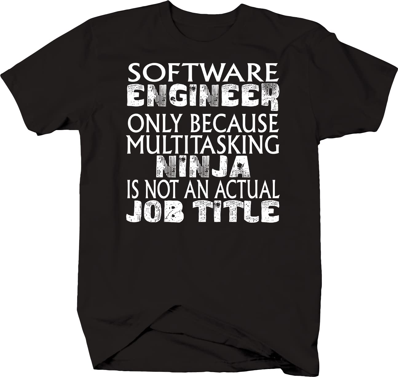 Software Engineer Multitasking Ninja T-Shirt for Men - Black Coding Programmer Tee | Perfect for Tech Work, Hackathons & Casual Wear