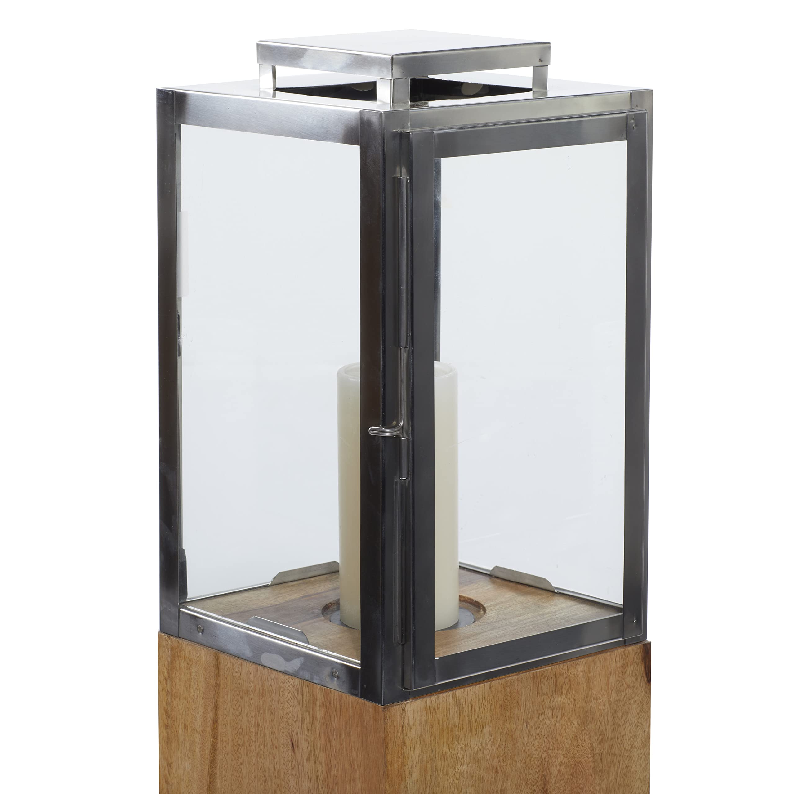 Handmade Mango Wood Candle Lantern - 9