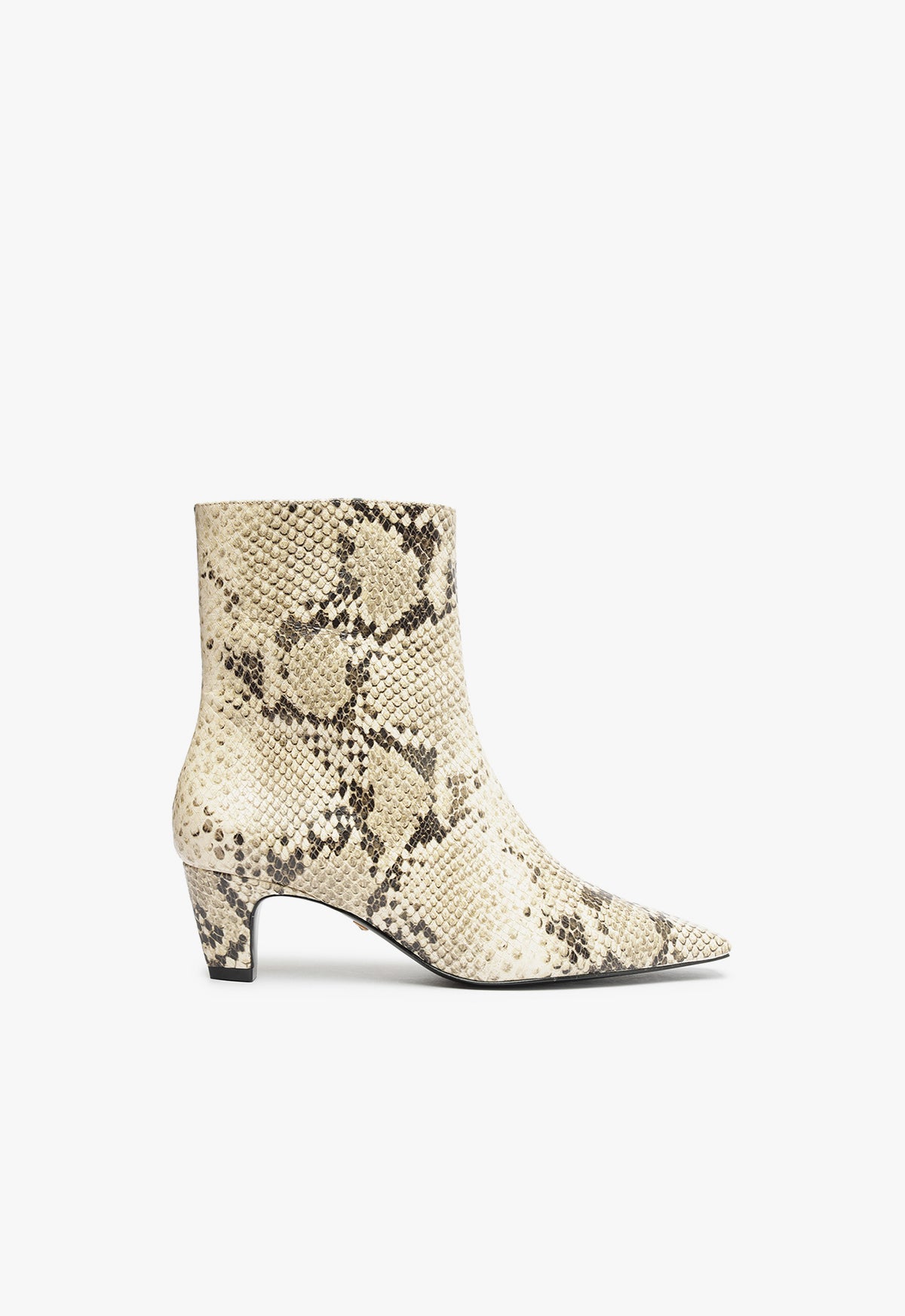 Dellia Leather Bootie Women's Mid Heel Ankle Boots - 2.4 Inch Heel Height, Style S2206900020001 | Perfect for Office, Party & Casual Wear