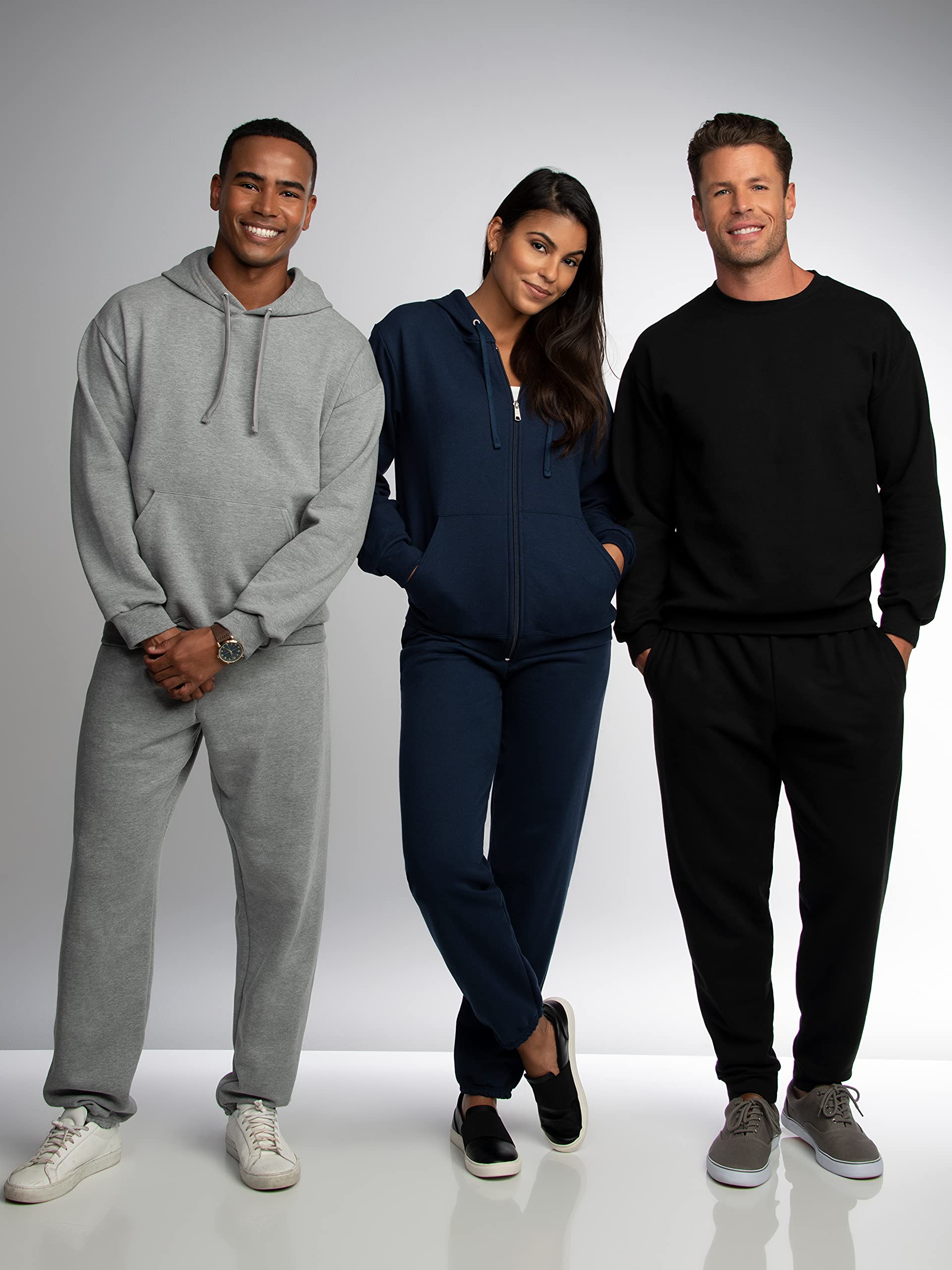 Fruit of the Loom Men's Eversoft Fleece Sweatpants - Soft Comfortable Jogger Pants for Lounge, Workout & Casual Wear