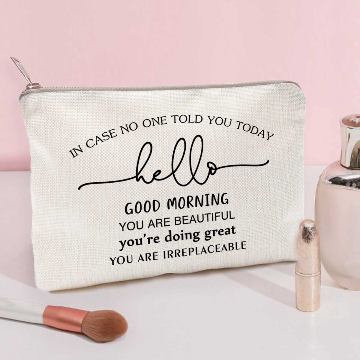 Inspirational Pencil Case with Motivational Quotes for School & Office