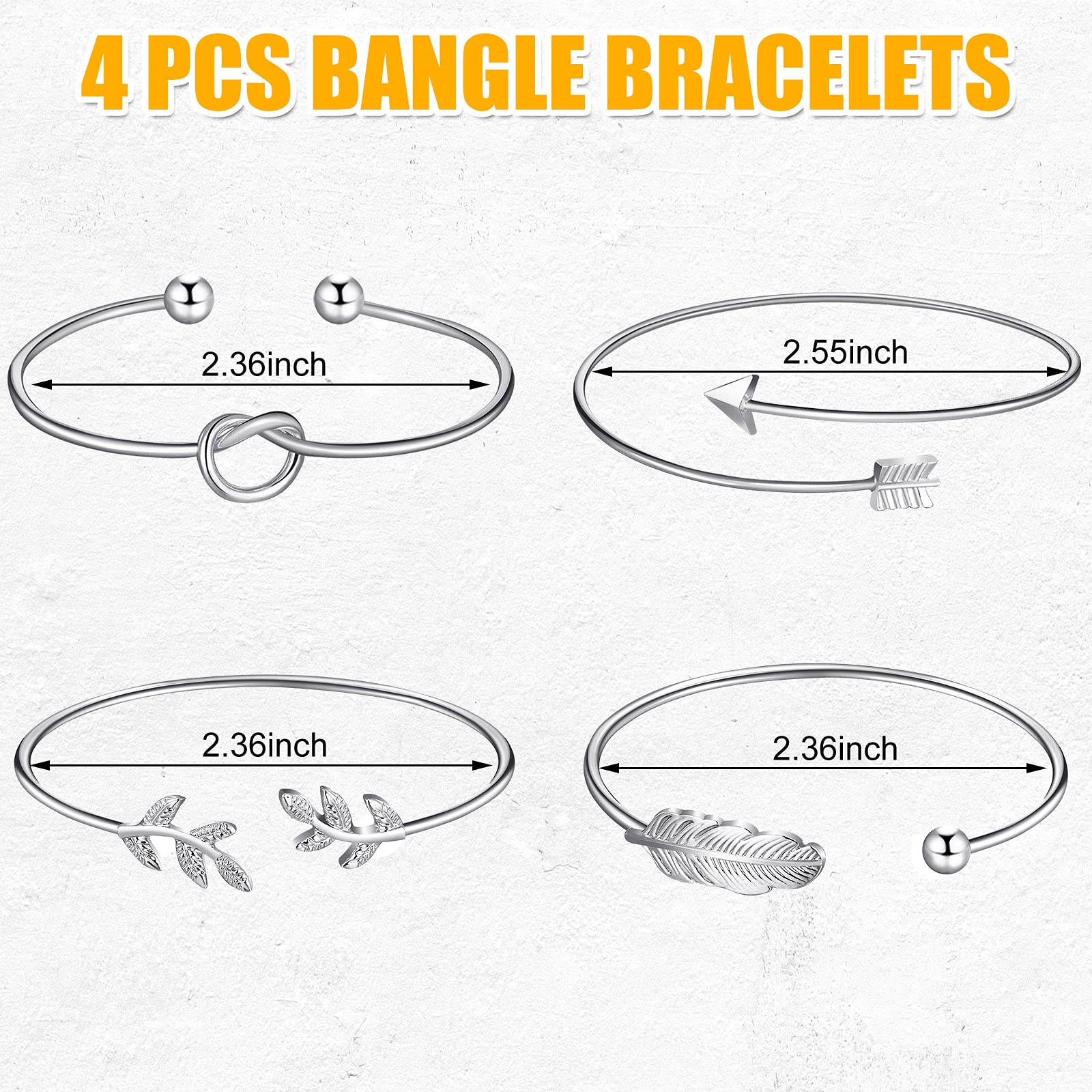 Hicarer Minimalist Bar Jewelry Set for Women - Vertical Bar Necklace, Stud Earrings & Adjustable Cuff Bracelet | Perfect for Everyday Wear, Office & Date Night