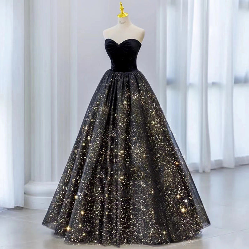 Sweet 16 Birthday Party Off Shoulder Sparkly Prom Dress for Girls - Elegant Formal Gown for Quinceañera, Homecoming Dance & Special Occasions