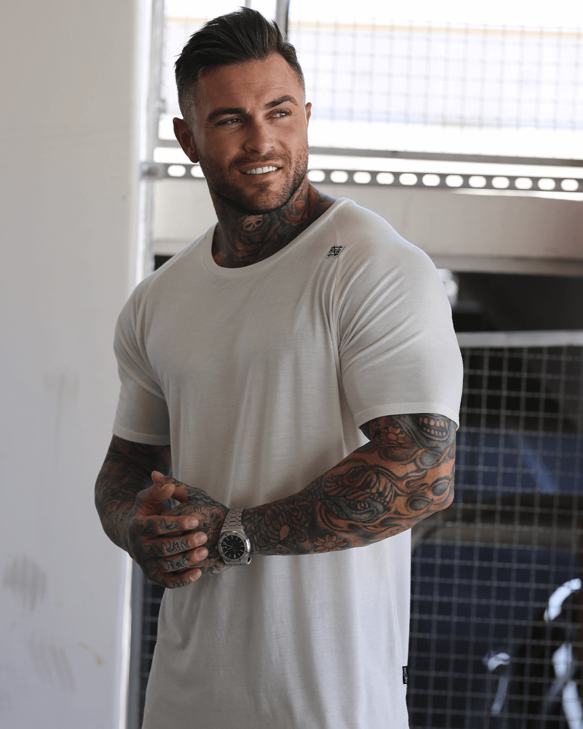 Men's Motorcycle Graphic T-Shirt - White Cotton Tee for Bikers & Riders - Perfect for Motorcycle Clubs, Road Trips & Casual Wear