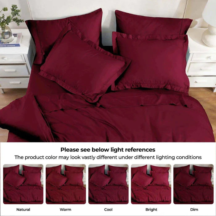 Premium 300 Thread Count Modal Duvet Cover Set - Soft & Breathable Beechwood Fabric - Perfect for Bedroom, Hotel, and Guest Room Comfort