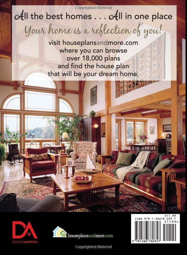 Country & Craftsman Home Plans 2nd Edition: 100 Nature-Inspired Home Designs for Rustic Living & Natural Architecture | Perfect for Mountain Cabins, Lake Houses & Eco-Friendly Homes