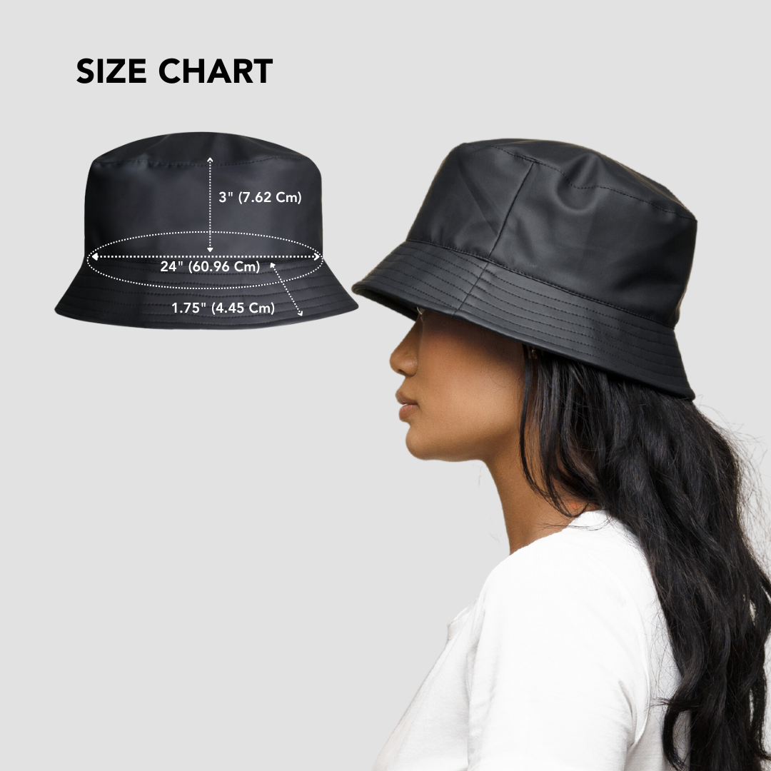 Waterproof Bucket Hat with Satin Lining - Matte Finish for Sun Protection & Outdoor Activities | Perfect for Beach, Hiking, and Travel
