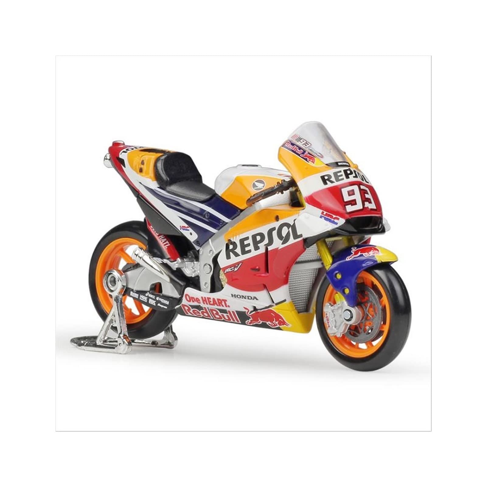 1/18 Scale Die Cast Alloy Honda GP Motorcycle Model - Collectible Toy Gift for Display, Home & Office Decoration (Color: No. 93) | Perfect for Motorcycle Enthusiasts, Birthday Gifts & Man Cave Decor