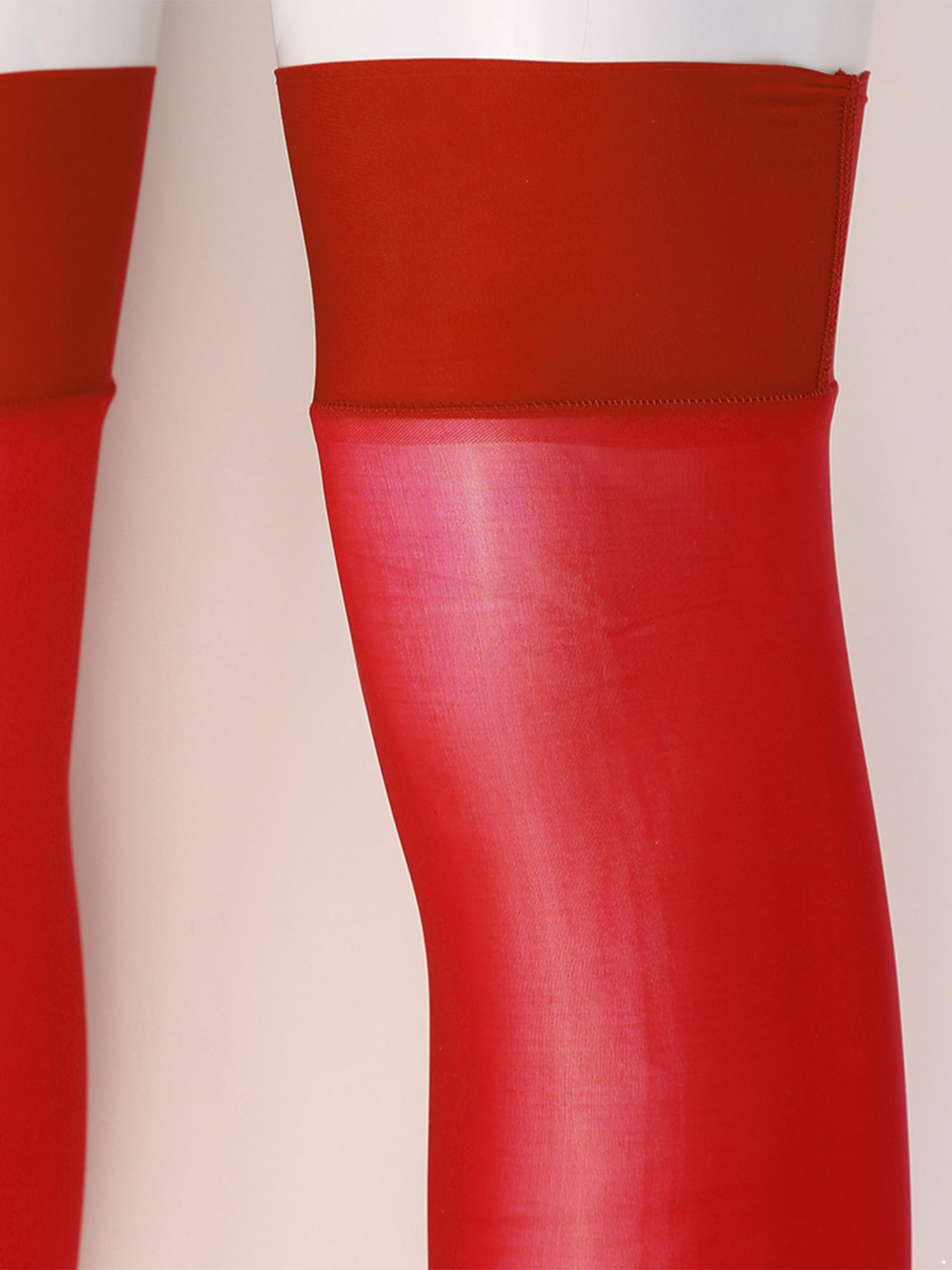 YiZYiF Women's Silk Ultra Thin Thigh High Stockings - Smooth Over The Knee Socks & Long Tights for Party, Date Night, and Formal Occasions