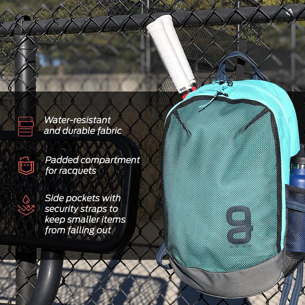 **Aether Series Large Capacity Tennis Backpack - Waterproof Compartment for Travel, Laptop, Gym & Water Sports | Durable & Multi-Use for Tennis, Work & Outdoor Adventures**