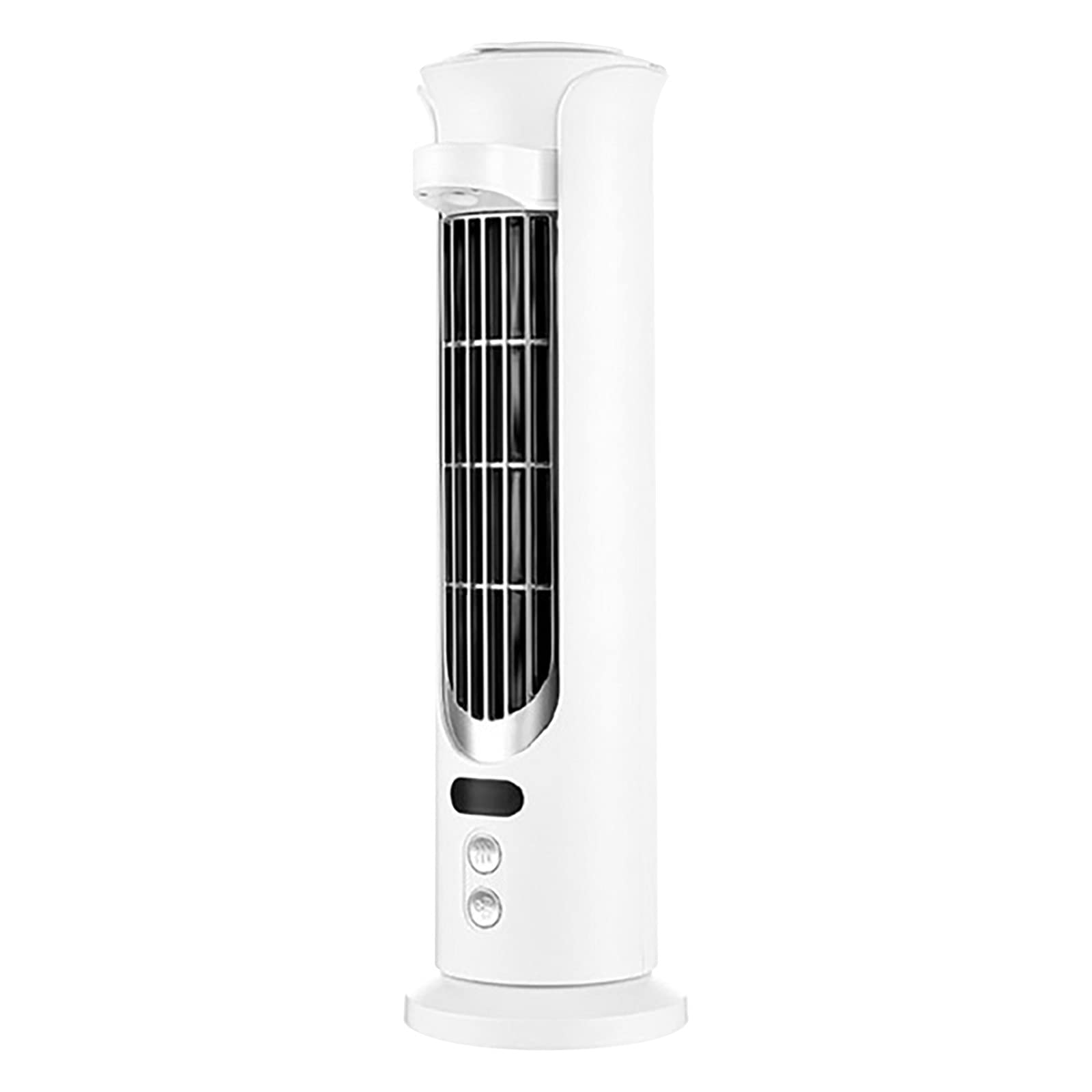 Stuan 3-in-1 Tower Fan with Water Cooling, Humidifier & USB Charging - Quiet 3-Speed Desktop Air Cooler for Office, Bedroom & Car - White | Portable Cooling Solution for Home, Work & Travel