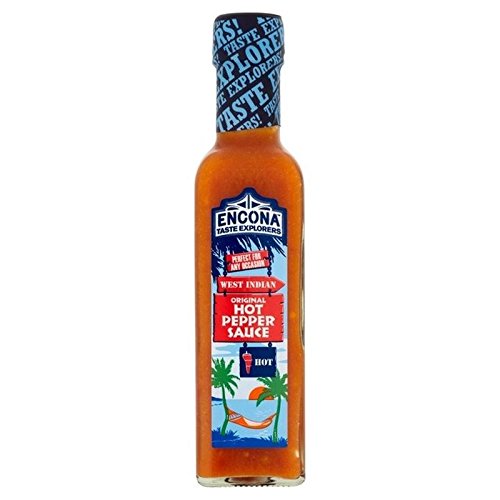 Encona Original Hot Pepper Sauce 220ml (7.4oz) - Pack of 6 | Spicy Caribbean Style Hot Sauce for Wings, Tacos, Burgers & Grilling