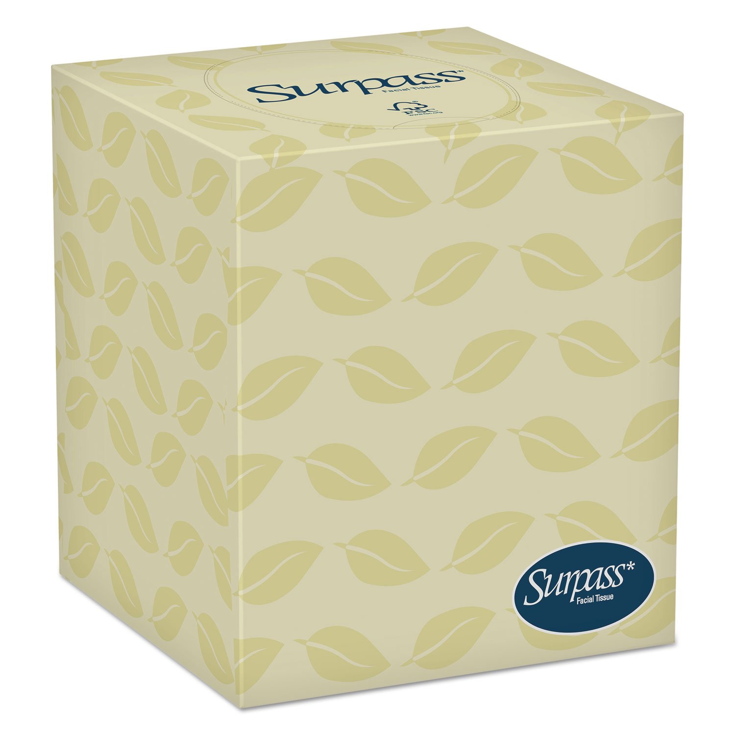 Surpass 21320 2-Ply Pop-Up Facial Tissues - 110 Sheets per Box, 36 Boxes per Carton | Soft & Strong for Home, Office & Travel Use