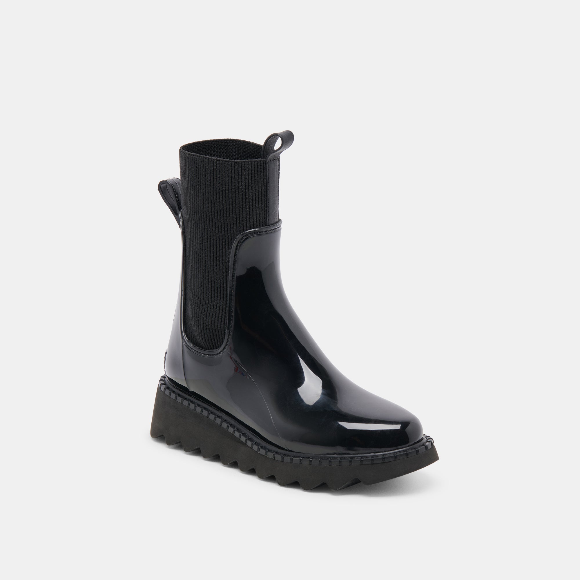 Tropic H2O Waterproof Boots - Midnight Patent Leather Stella Style - Perfect for Rainy Days, Outdoor Adventures & Fashionable Streetwear