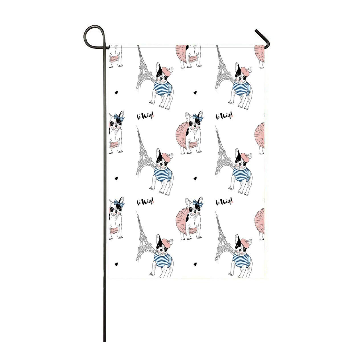 French Bulldog Garden Flag 12x18 Inch - Outdoor Decorative Flag for Home, Party, Yard & Garden Decor - Perfect for Seasonal Celebrations & Pet Lovers