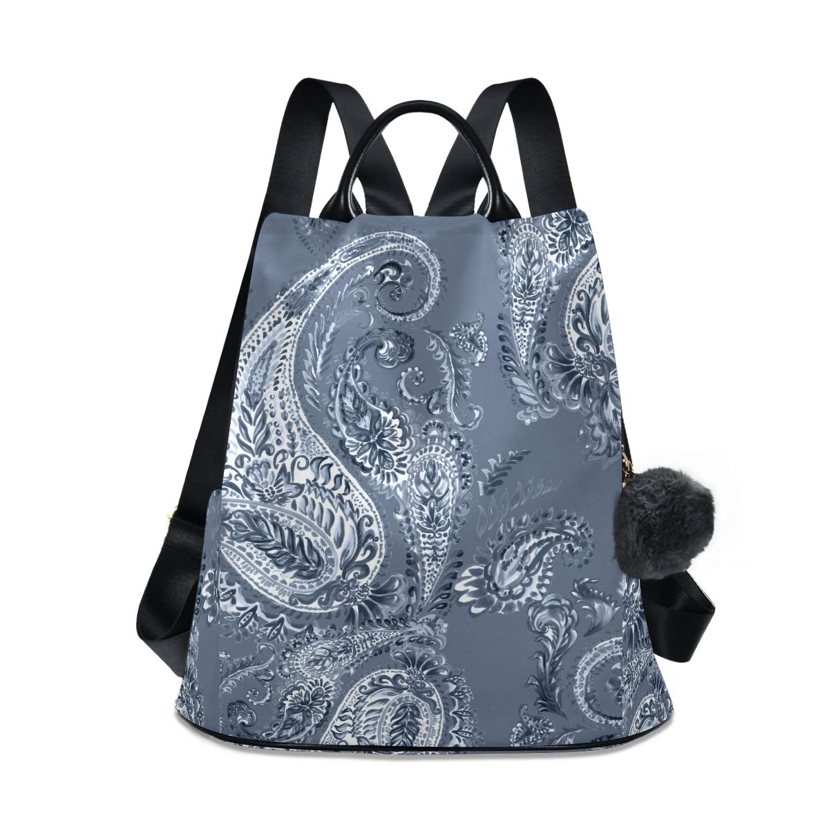 ALAZA Stylish Paisley Light Leafs Backpack for Women & Men - Waterproof Travel Backpack for Daily Use, Shopping, Work, School & Outdoor Adventures