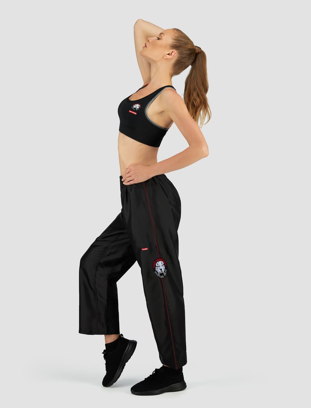 Durable Black Nylon Uniform Pants for Work & Outdoor Activities - Comfortable & Professional Workwear