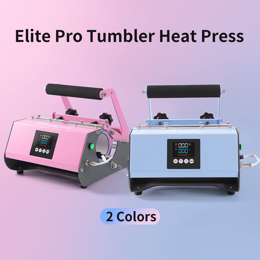 Craft Express Sublimation Tumbler Press Machine for Stainless Steel Tumblers & Skinny Bottles – DIY Heat Transfer Tool for Custom Gifts, Personalized Drinkware & Retail Products – Perfect for Home Crafting, Small Business & Etsy Sellers