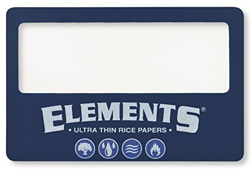 Elements Ultra Thin Rice Rolling Papers with Magnifying Card - Wallet Size for Easy Rolling & Storage - Perfect for Travel, Hiking & Outdoor Adventures
