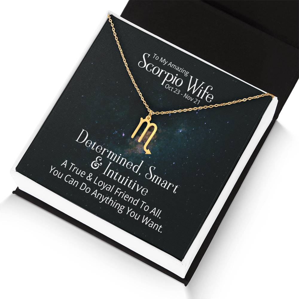 Scorpio Wife Gift from Husband - Unique Zodiac Sign Present for Scorpio Women - Perfect for Birthday, Anniversary & Special Occasions