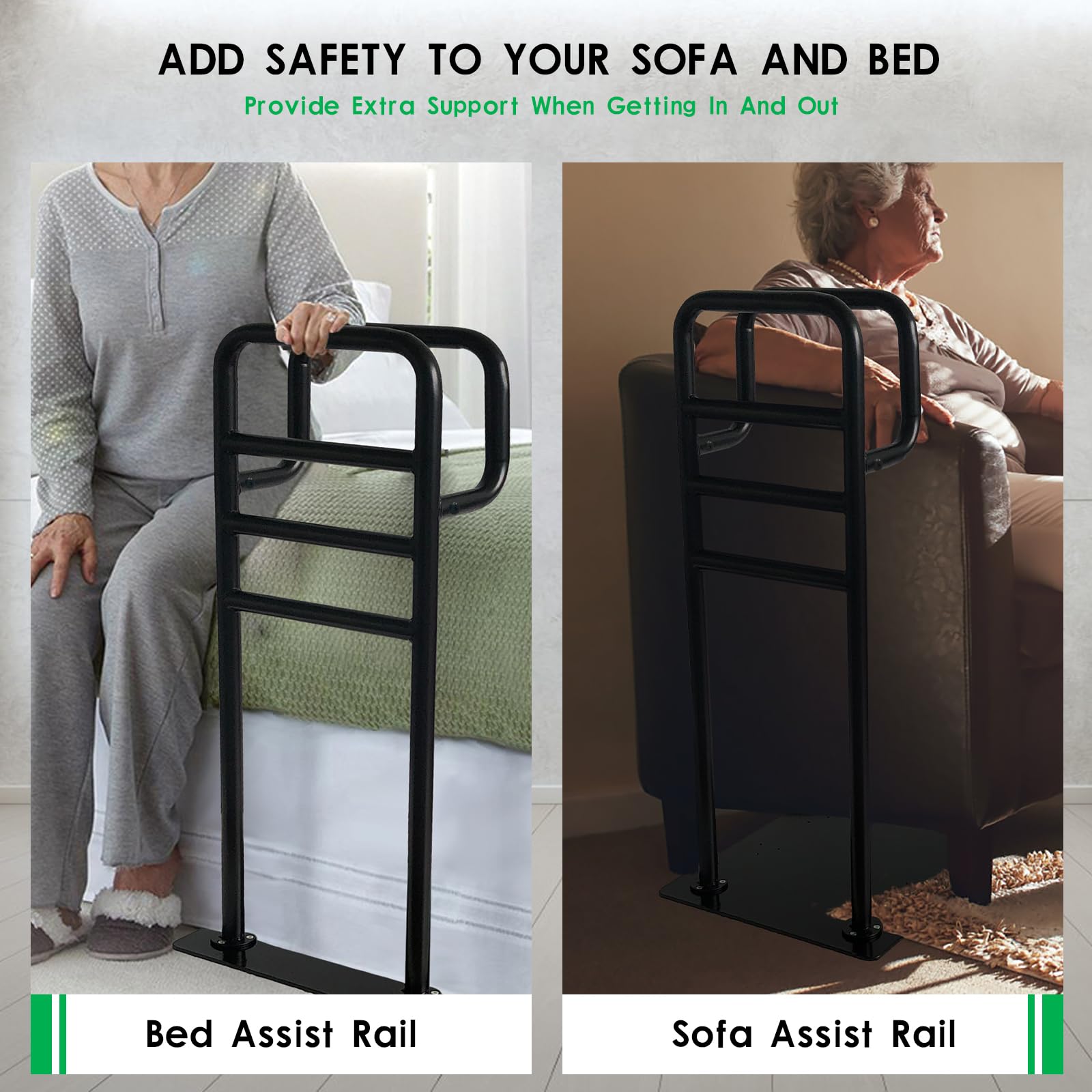 Heavy Duty Stand Assist Rail for Seniors - Non-Slip Sofa & Chair Couch Stand Aid - Mobility Assistance Device for Elderly & Disabled - Perfect for Living Room, Bedroom & Rehabilitation Use