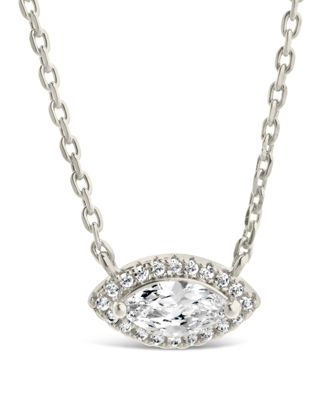 Jamie CZ Evil Eye Pendant Necklace for Women - Blue Evil Eye Protection Jewelry with Cubic Zirconia - Perfect for Gifts, Everyday Wear & Spiritual Protection