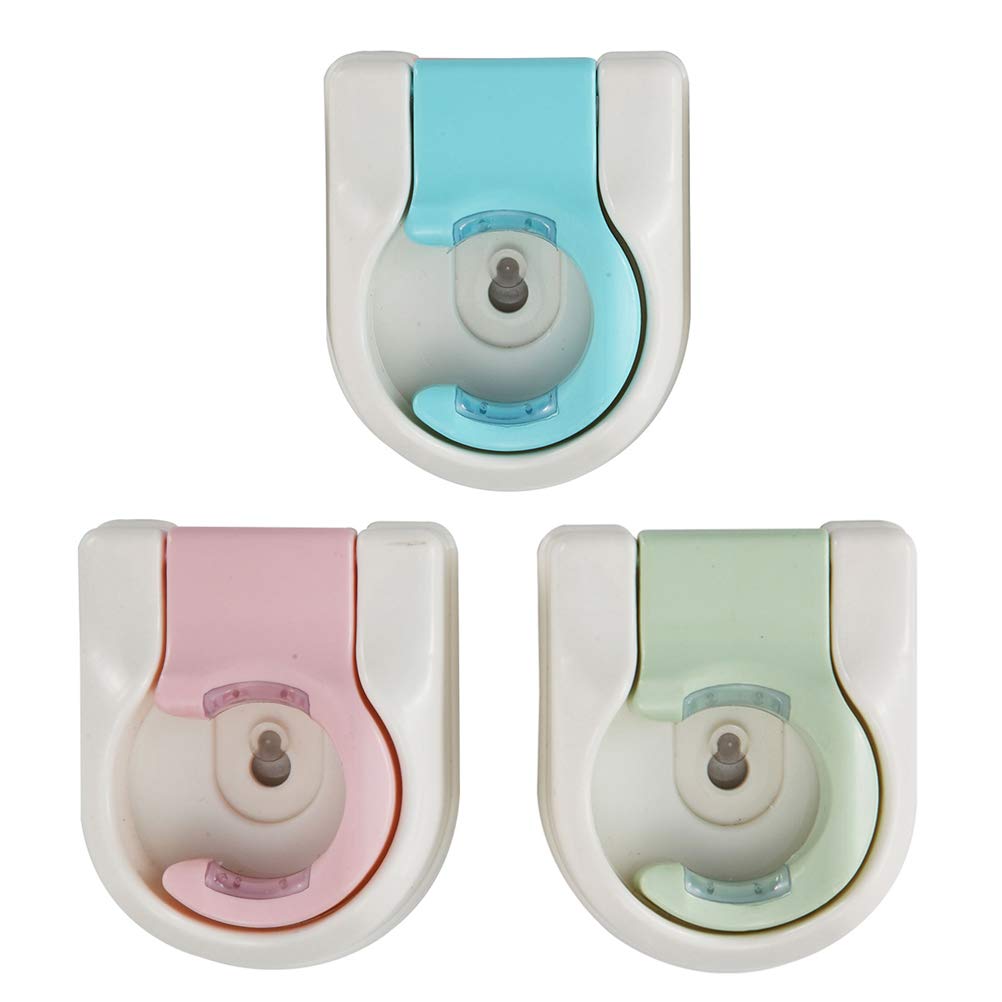 Amosfun 3-Pack Suction Cup Hooks - Heavy Duty Wall Hangers for Bathroom, Kitchen & Shower Organization | No-Scratch Waterproof Broom Holder, Towel Rack & Mop Hanger | Ideal for Small Space Storage & Home Decor