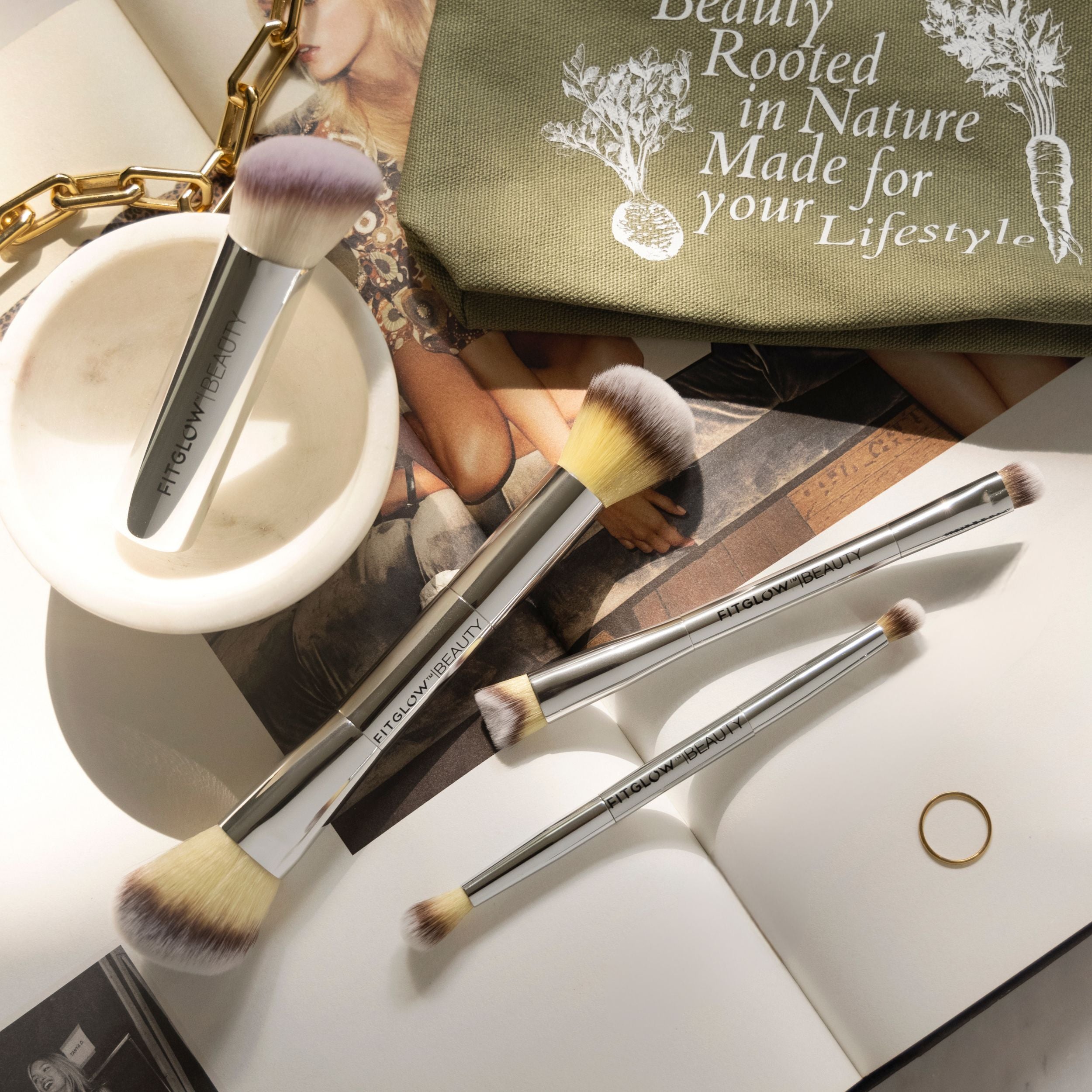 Professional Master Brush Set for Makeup Artists - 12 Piece Synthetic Hair Cosmetic Brushes for Foundation, Blush, Eyeshadow & Contouring - Perfect for Salon, Home & Travel Use