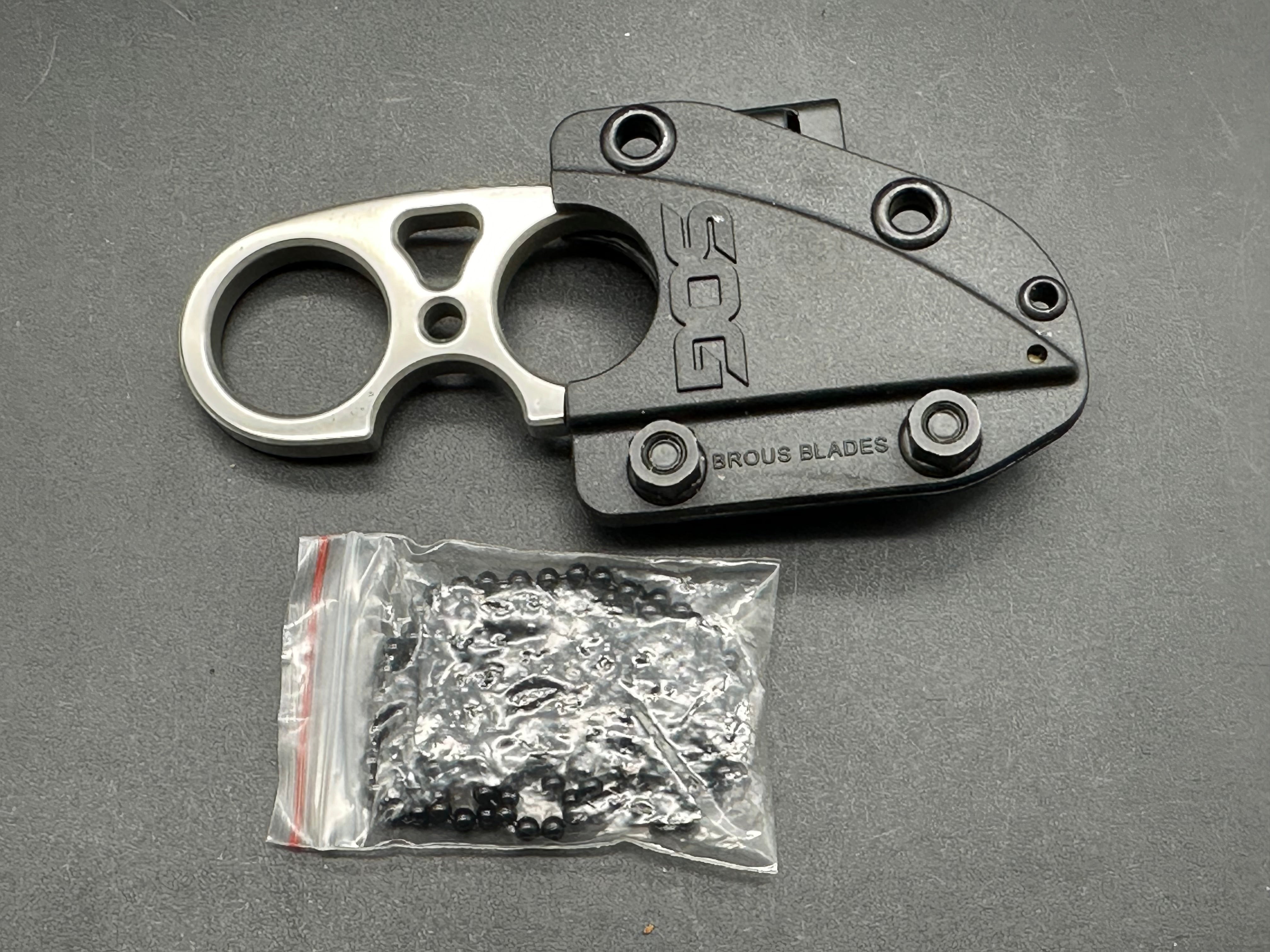 SOG Snarl Fixed Blade Knife with Sheath & Neck Chain - 9CR18MoV High Carbon Stainless Steel - Tactical Survival Knife for Outdoor Camping, Hunting, and Emergency Preparedness