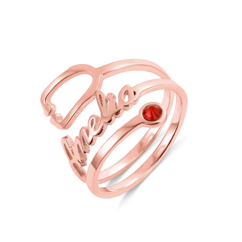 LONAGO Personalized Stethoscope Name Ring - Custom Initial Nurse Ring for Women Doctors | Medical Jewelry Gift for Nurses, Healthcare Professionals | Perfect for Clinical Work, Graduation, Appreciation Gifts