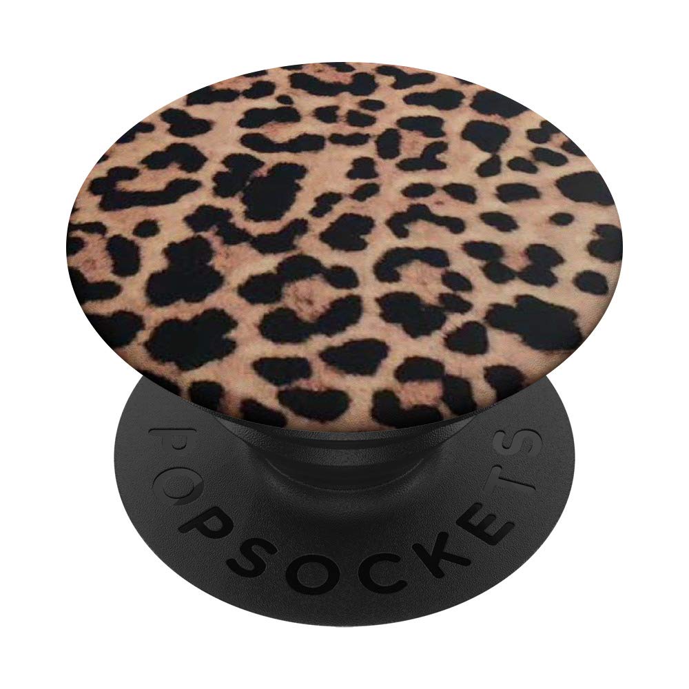 Leopard Print Phone Grip & Stand - Swappable PopSocket for iPhone, Samsung & Smartphones - Perfect for Selfies, Videos & Secure Holding