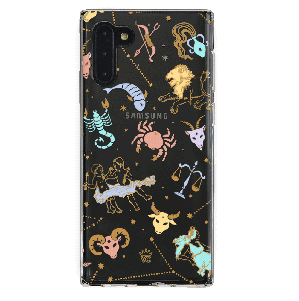 Zodiac Clear Protective Case for Samsung Galaxy - Stylish & Durable Phone Cover for Everyday Use & Travel