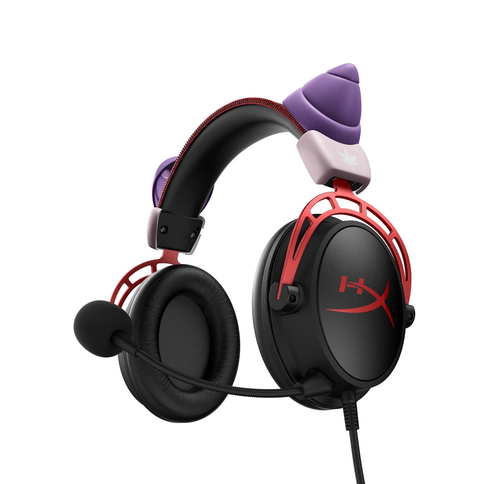 MapleStory Pink Bean Horns Headset Accessory - Cute Gaming Ears for Cosplay & Streamers | Perfect for Anime Conventions & Live Streaming