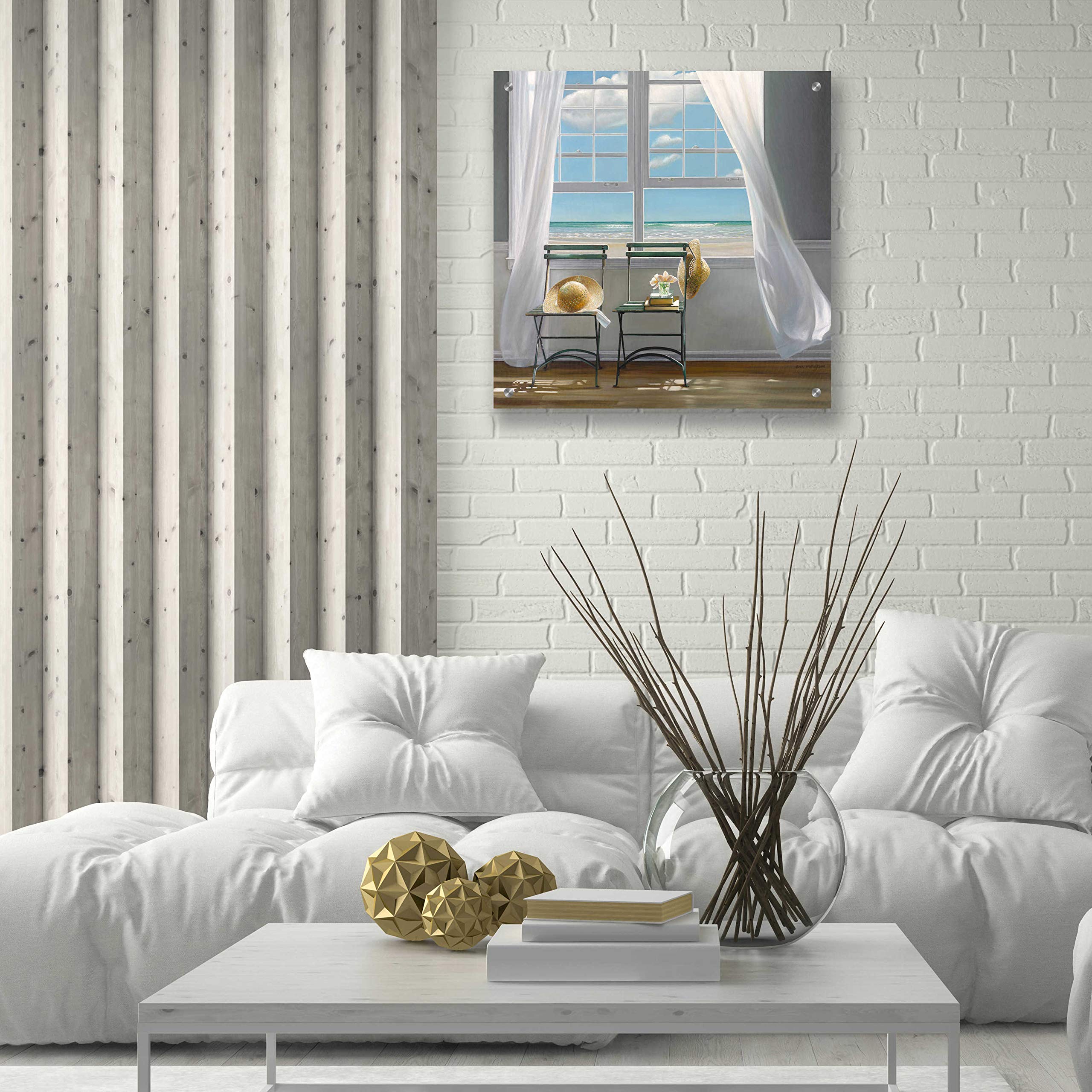 Karen Hollingsworth 'Slow Motion' Graffiti Wall Art - 24x24 Inch Acrylic Canvas Painting for Modern Living Room & Bedroom Decor