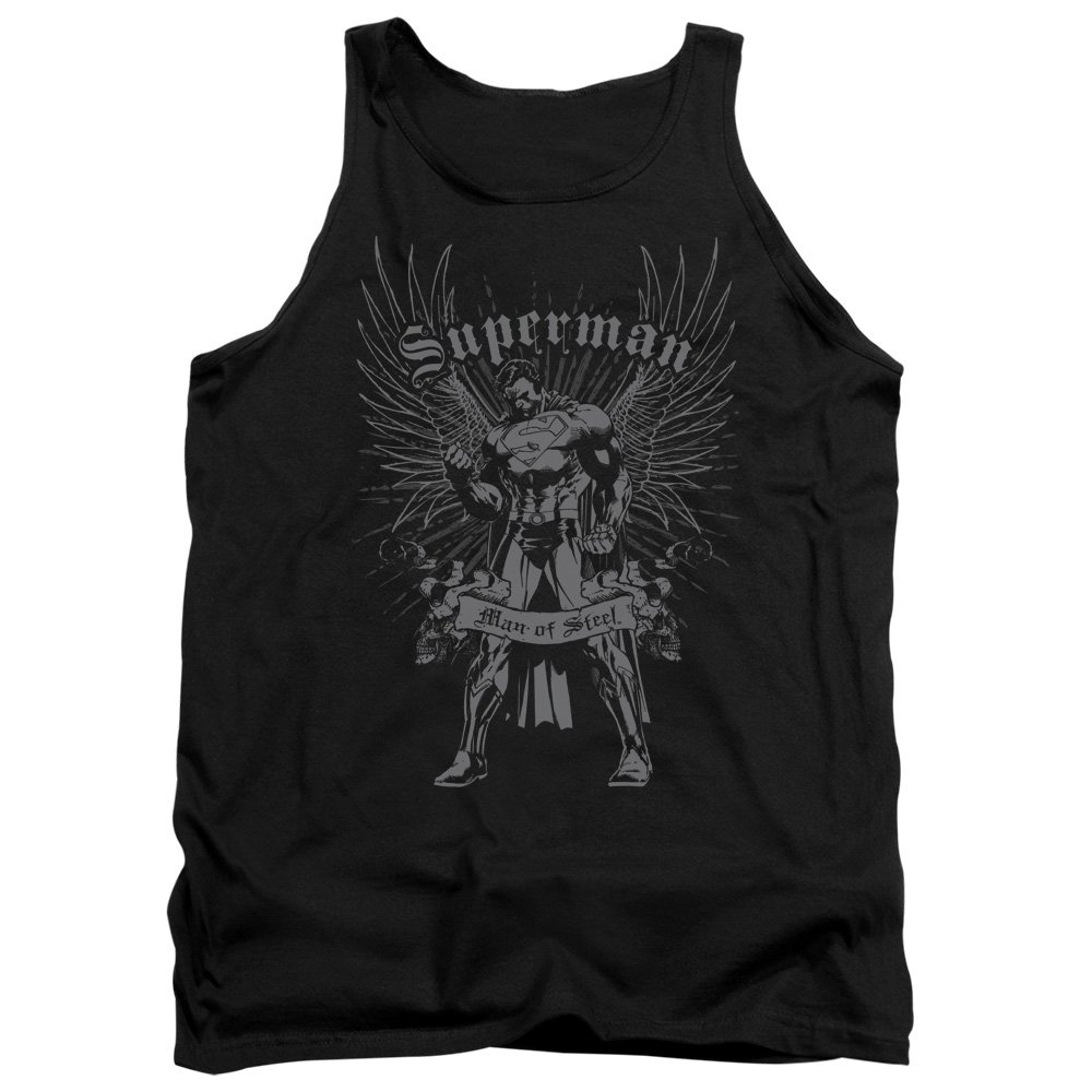 Superman Steel Unisex Tank Top for Men & Women - Comfortable Graphic Tee for Cosplay, Gym Workout & Casual Wear