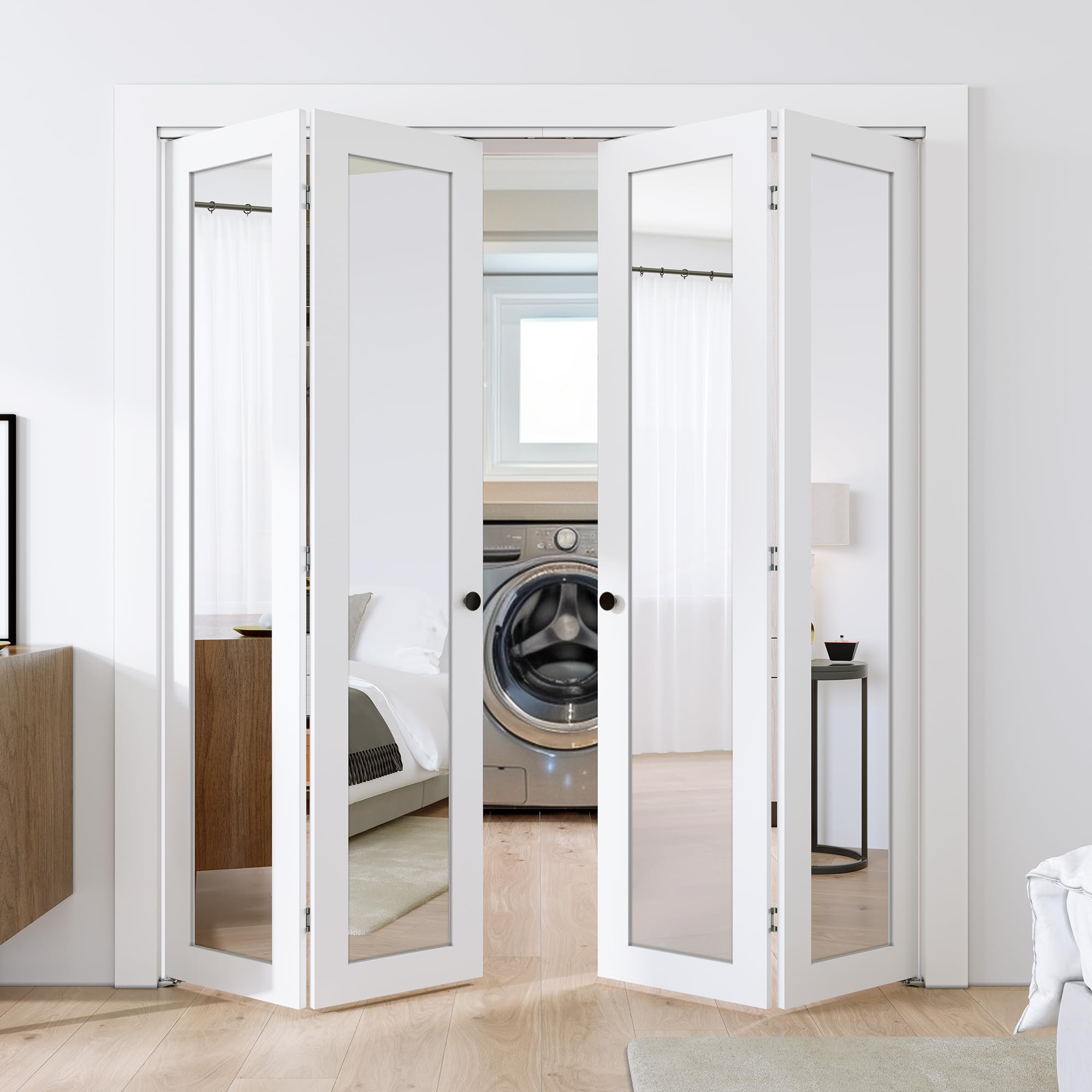 SMARTSTANDARD Bifold Closet Doors 48