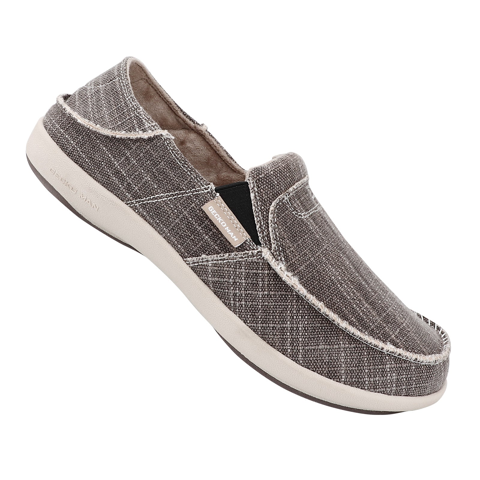 Men's Comfortable Canvas Slip On Shoes - Breathable Casual Loafers for Walking, Travel & Everyday Wear | Non-Slip Lightweight Sneakers for Men